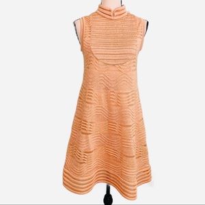 NWT M Missoni Gold Metallic A-Line Dress Size 4